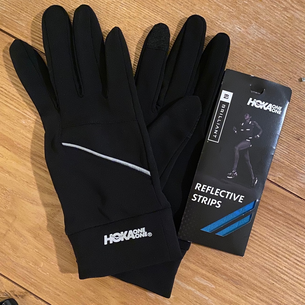 HOKA ONE ONE Running Tech Gloves/Reflective Strips